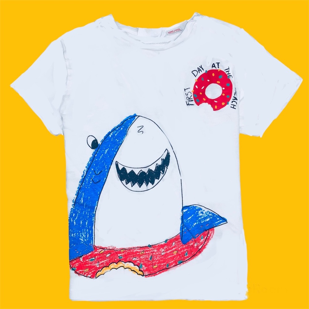 NWT Zara Tshirt Kids Graphic Tee Short Sleeve Shirt baby boys girls Toddler Gift